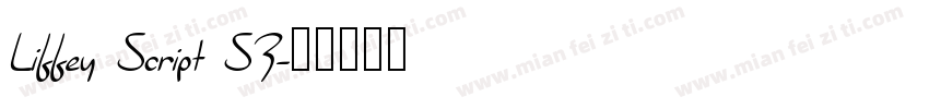 Liffey Script SF字体转换